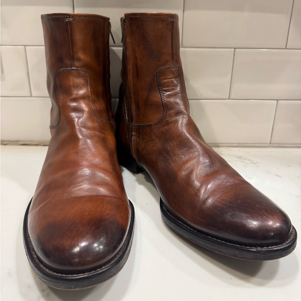 Adam Derrick To Boot New York Real Leather made in Italy Boots Size Mens 8